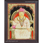 3D Satpal Maharaj tanjore painting