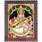 Saraswathi 3D Tanjore Painting