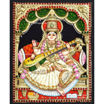 Saraswathi 3D Tanjore Painting
